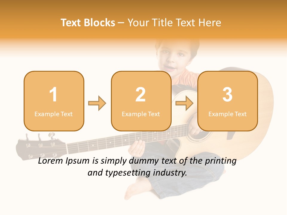 Melody Cute Kid PowerPoint Template