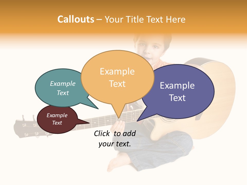 Melody Cute Kid PowerPoint Template