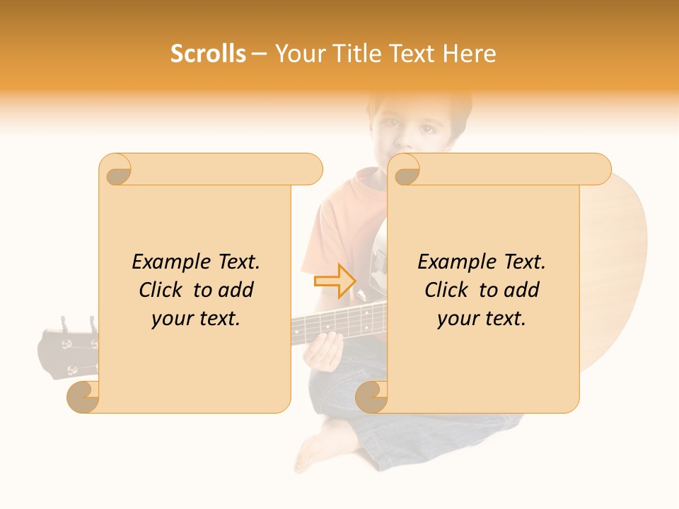 Melody Cute Kid PowerPoint Template