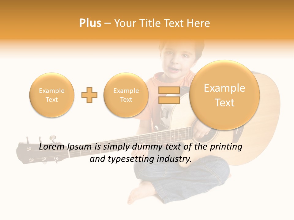 Melody Cute Kid PowerPoint Template