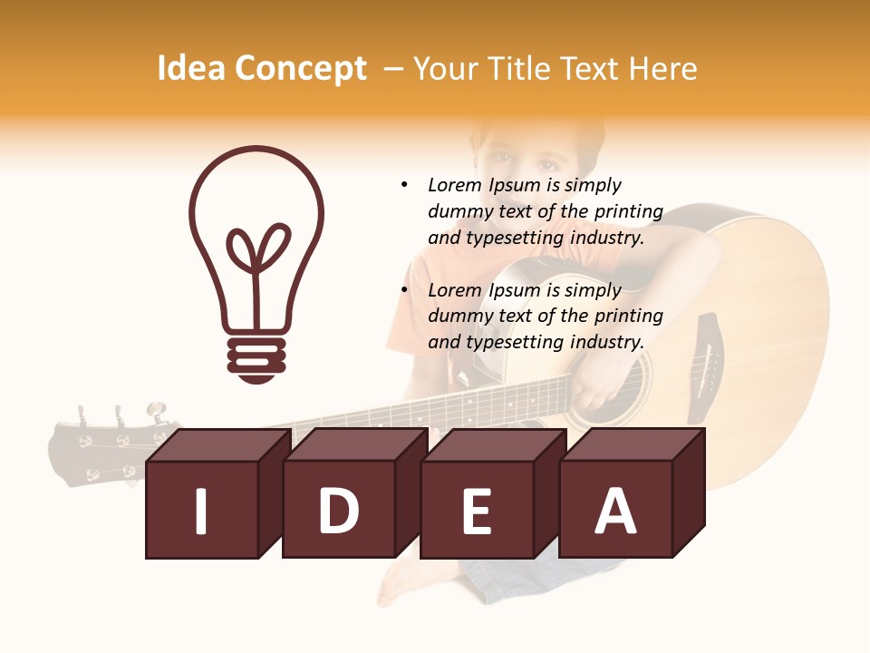 Melody Cute Kid PowerPoint Template