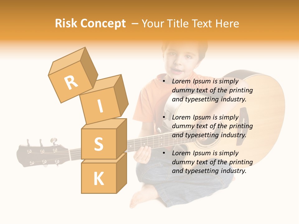 Melody Cute Kid PowerPoint Template