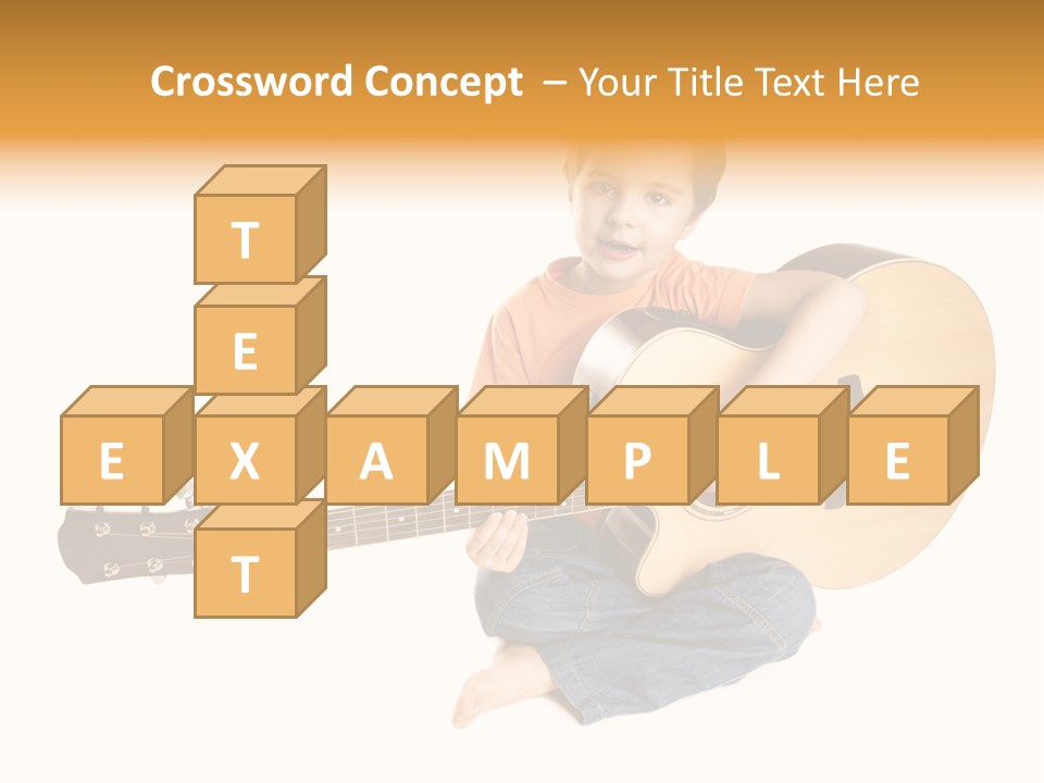 Melody Cute Kid PowerPoint Template