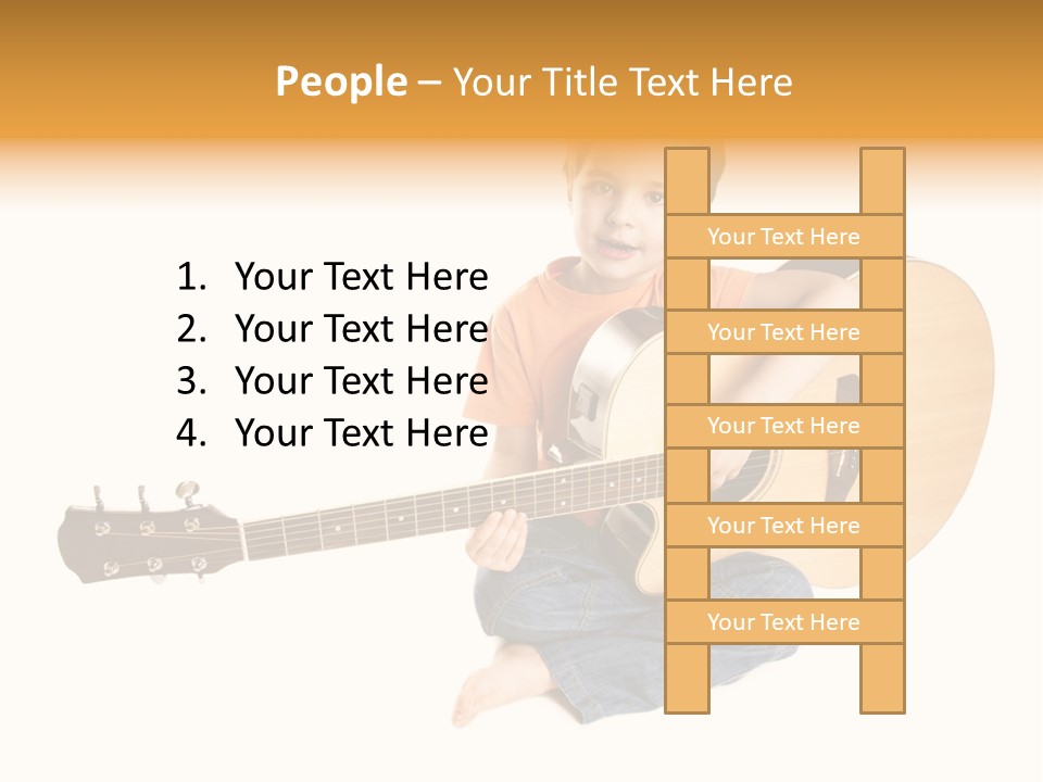 Melody Cute Kid PowerPoint Template