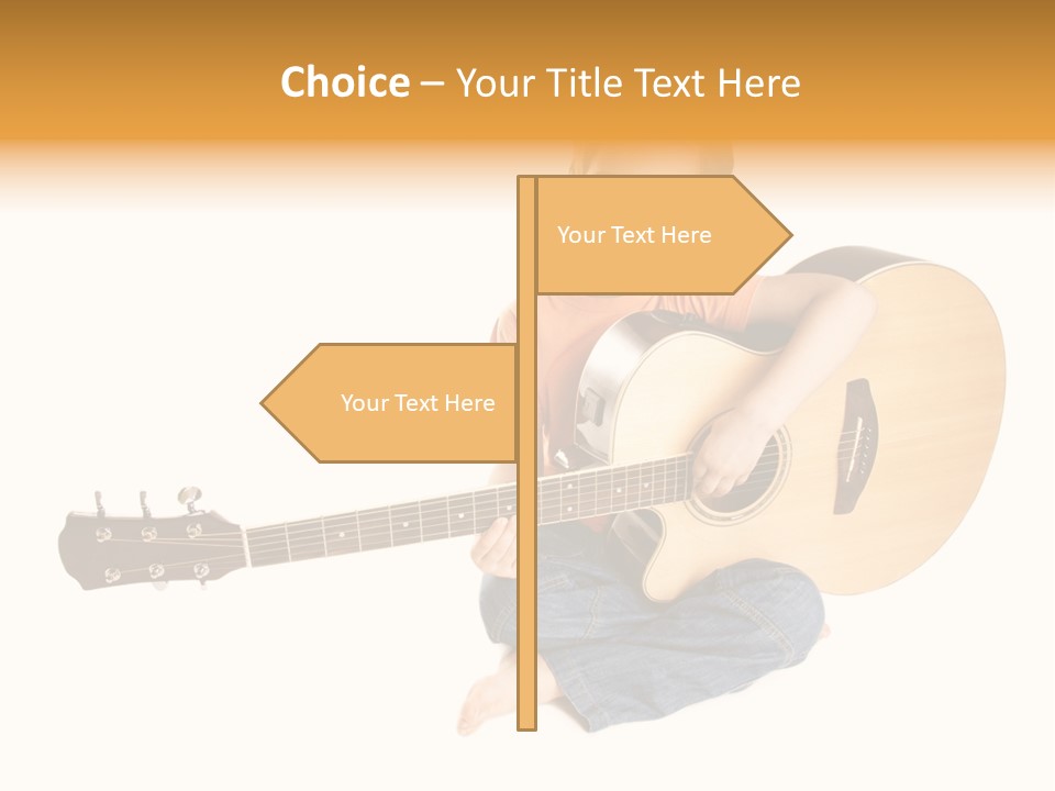 Melody Cute Kid PowerPoint Template