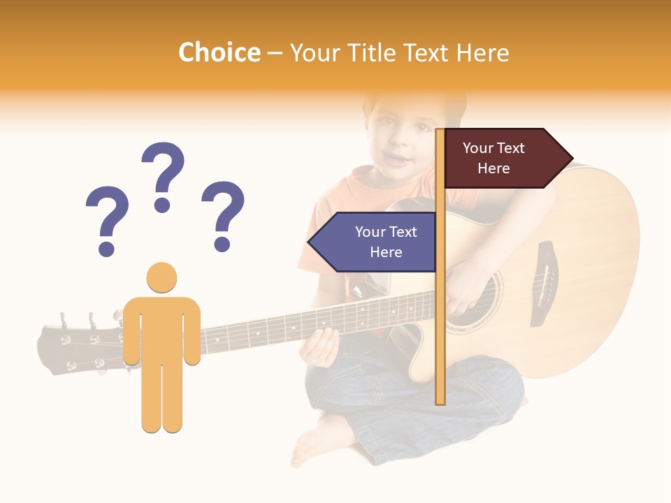 Melody Cute Kid PowerPoint Template