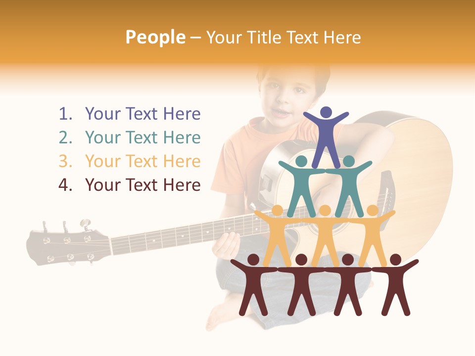 Melody Cute Kid PowerPoint Template