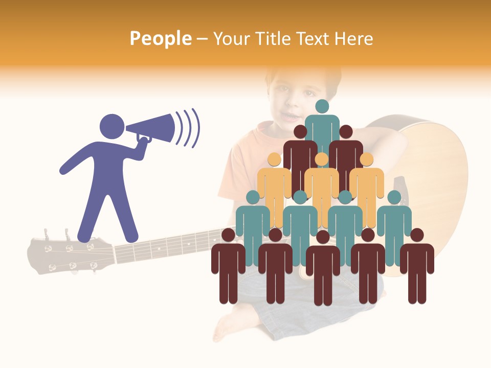 Melody Cute Kid PowerPoint Template