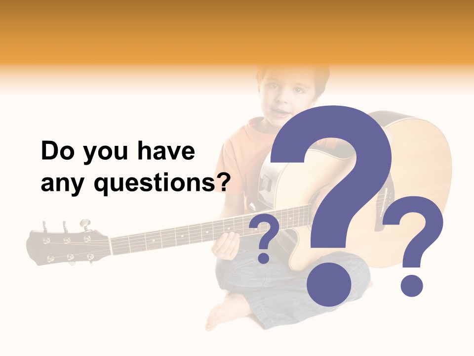 Melody Cute Kid PowerPoint Template