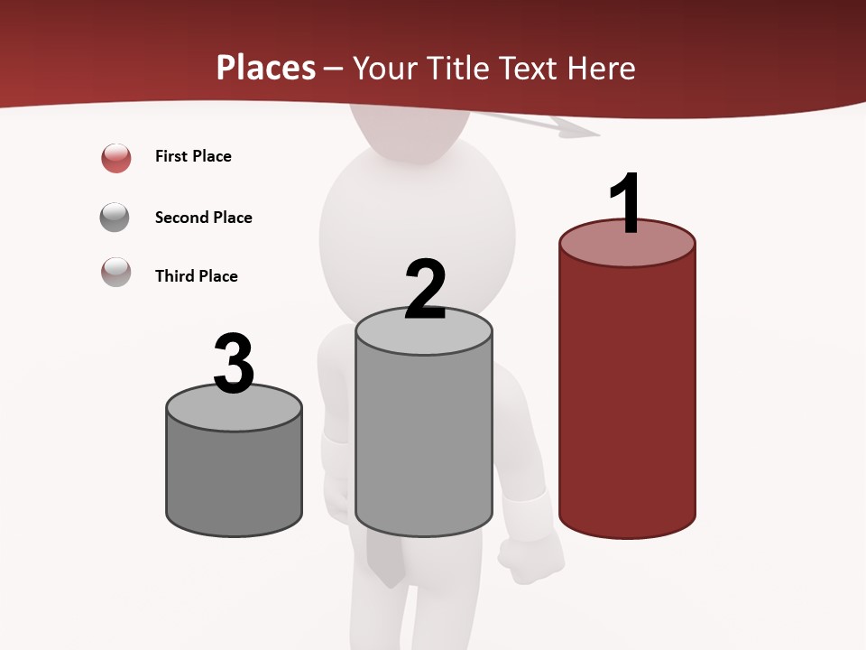 White Center Illustration PowerPoint Template