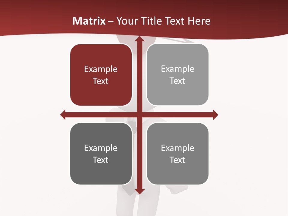 White Center Illustration PowerPoint Template
