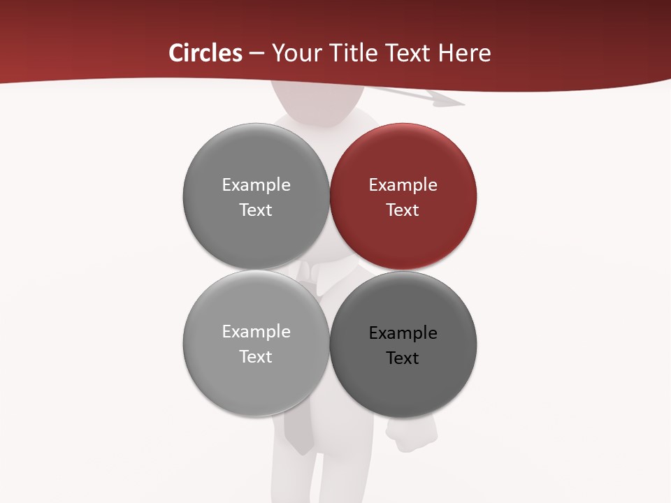 White Center Illustration PowerPoint Template