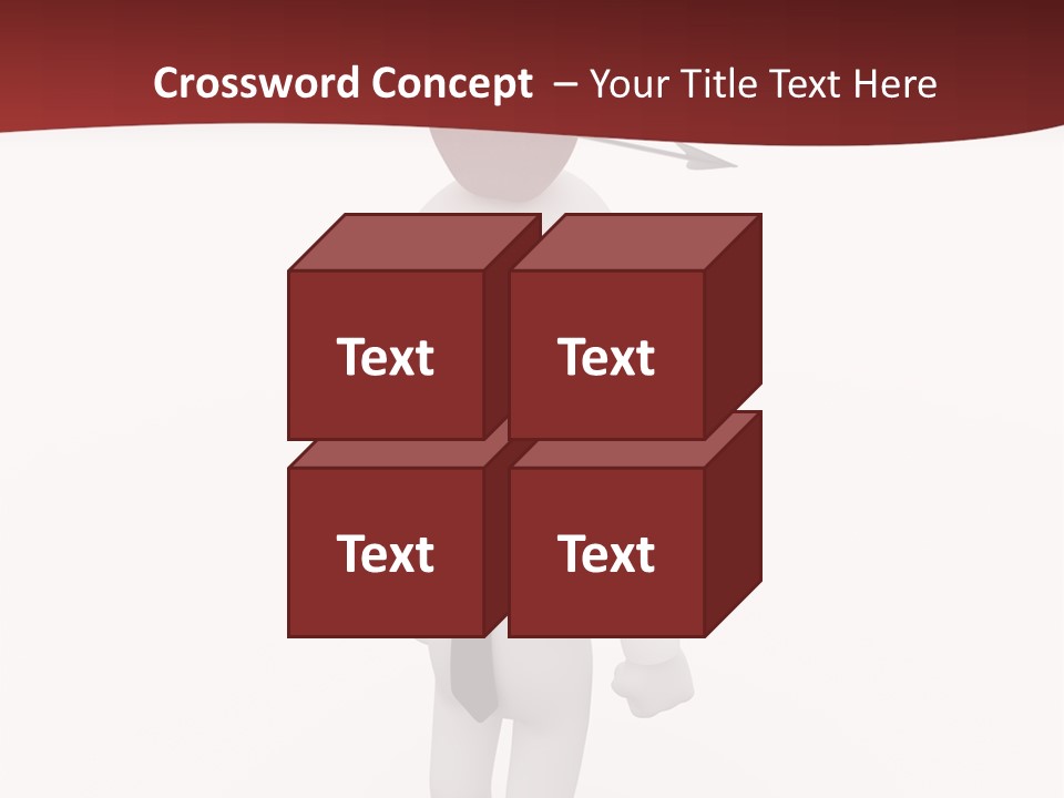 White Center Illustration PowerPoint Template