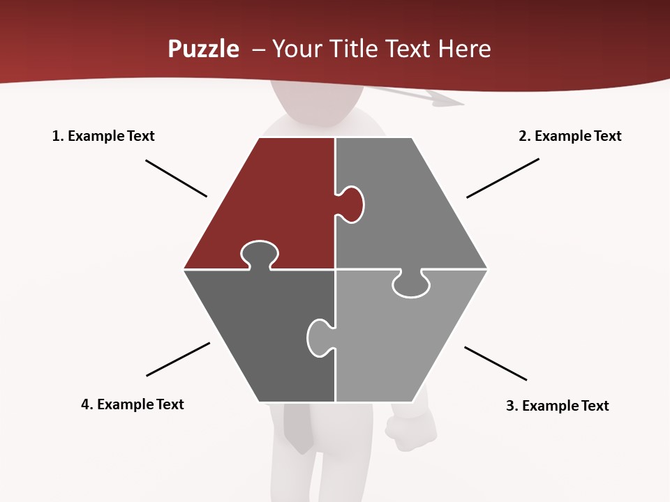 White Center Illustration PowerPoint Template