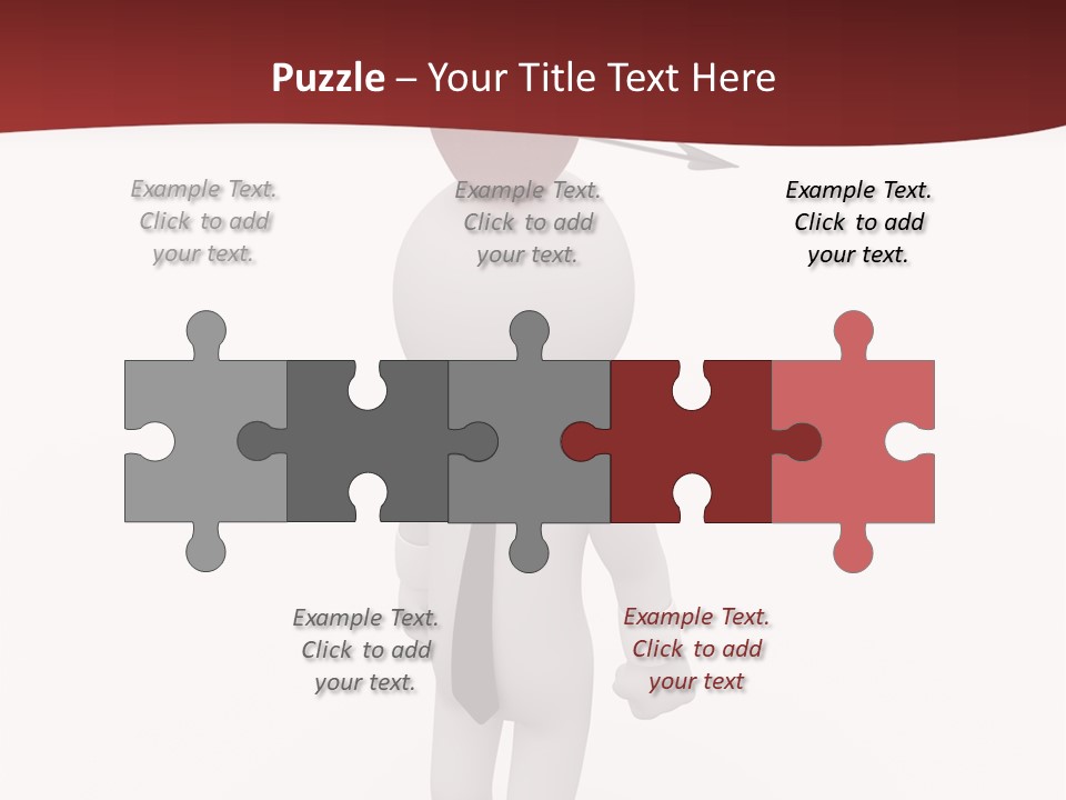 White Center Illustration PowerPoint Template