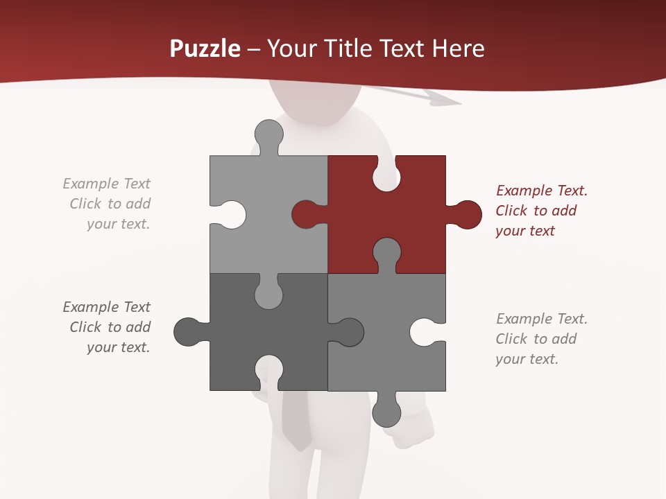 White Center Illustration PowerPoint Template