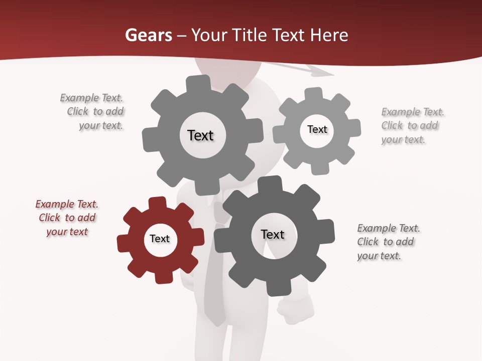 White Center Illustration PowerPoint Template