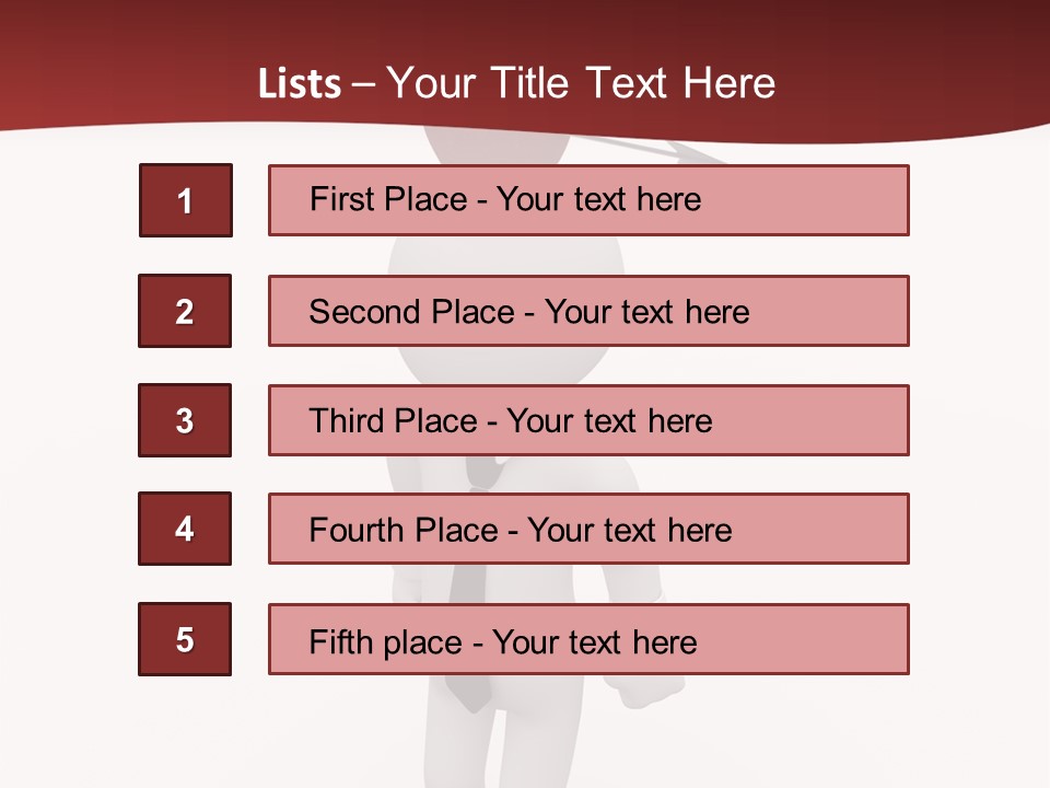 White Center Illustration PowerPoint Template