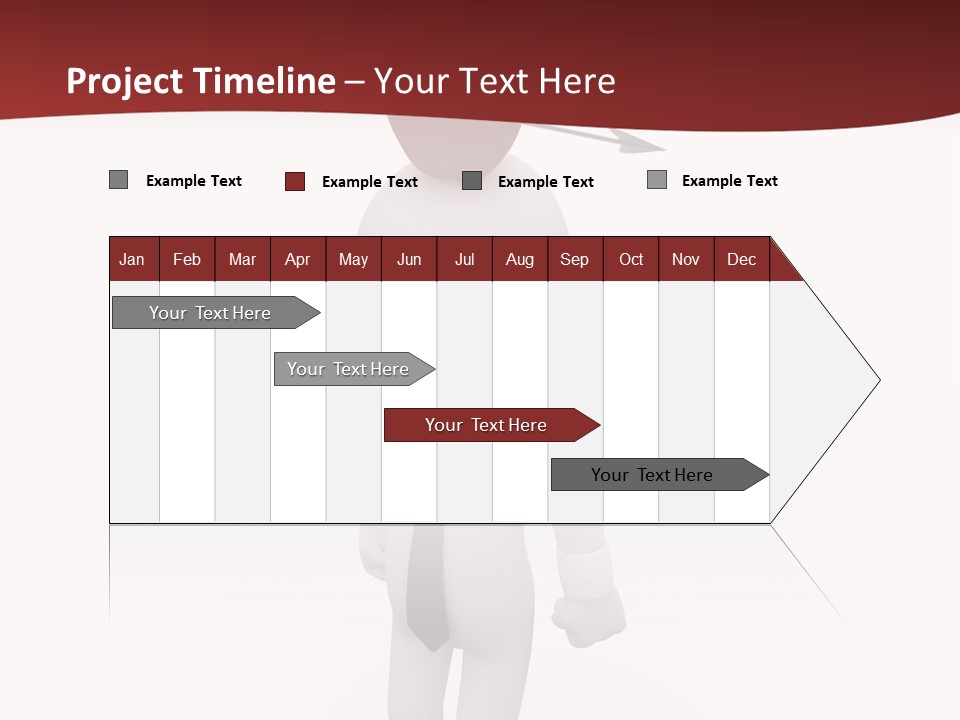 White Center Illustration PowerPoint Template