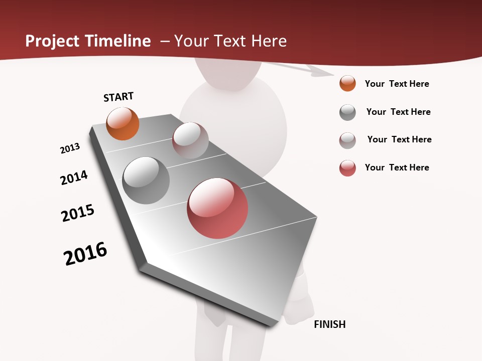 White Center Illustration PowerPoint Template