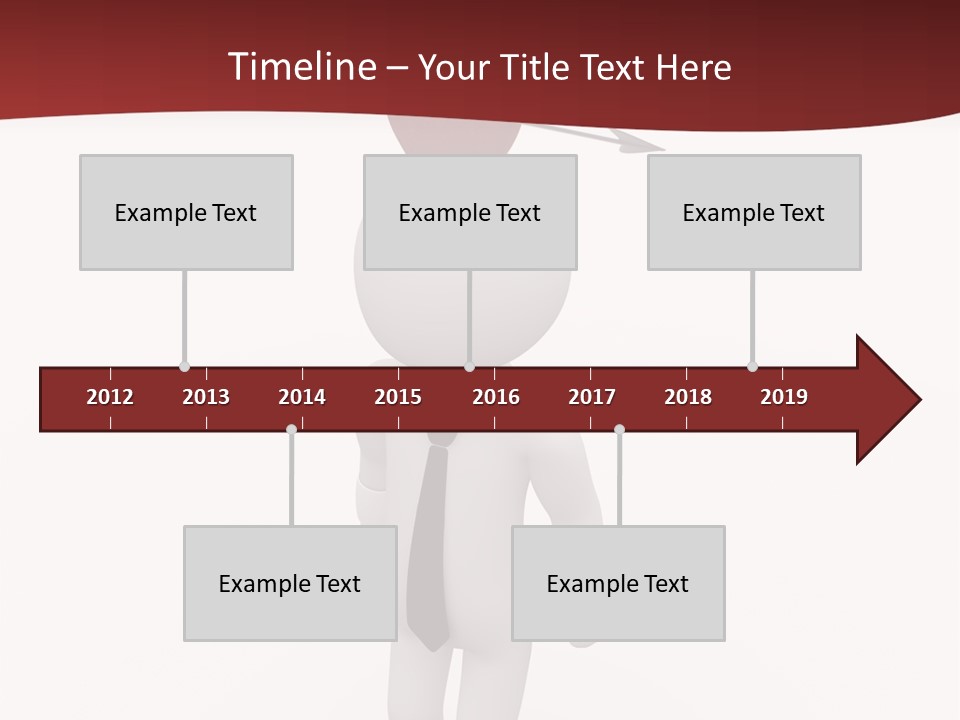 White Center Illustration PowerPoint Template