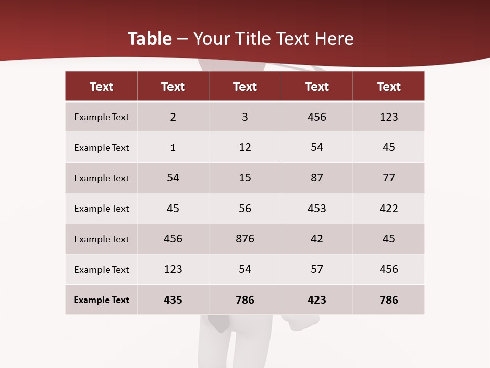 White Center Illustration PowerPoint Template