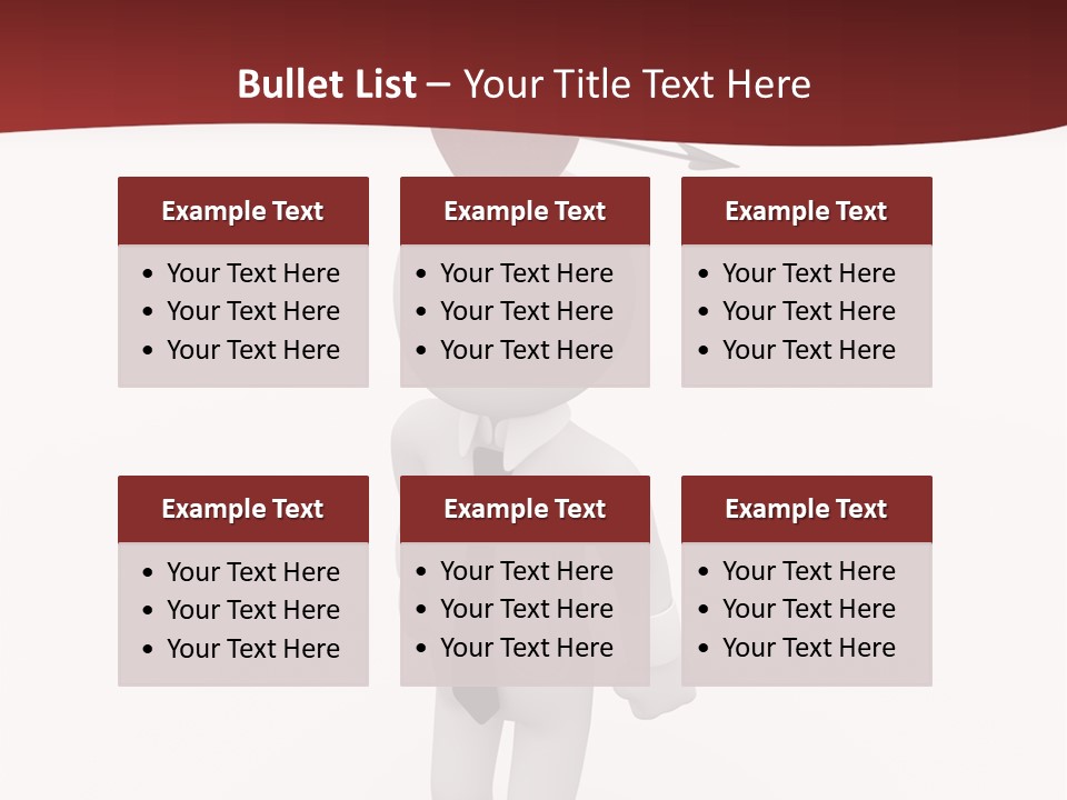 White Center Illustration PowerPoint Template