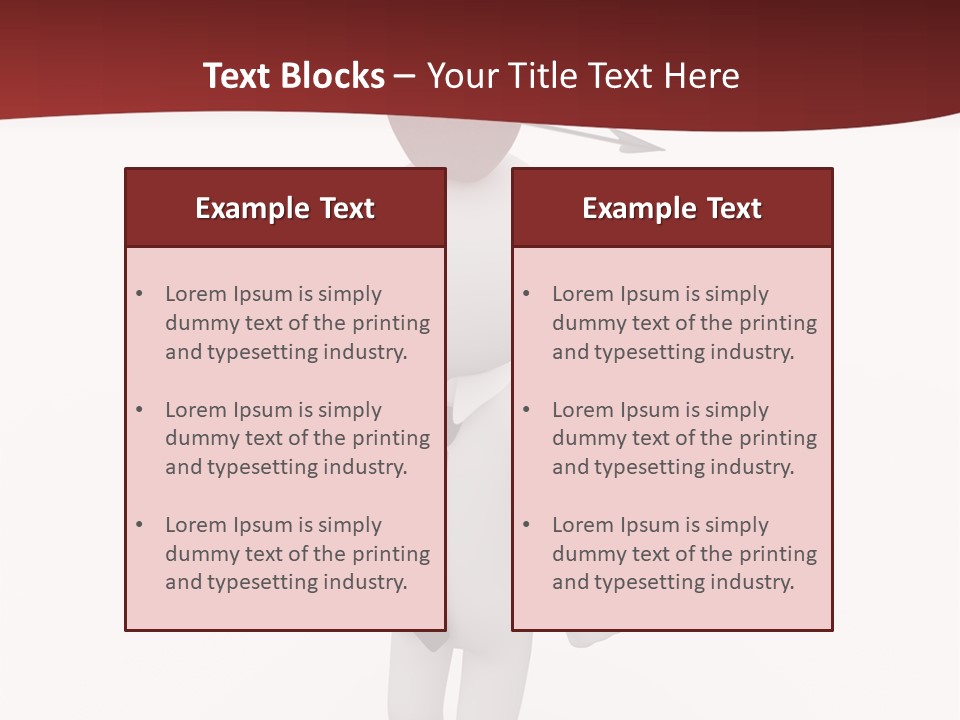 White Center Illustration PowerPoint Template