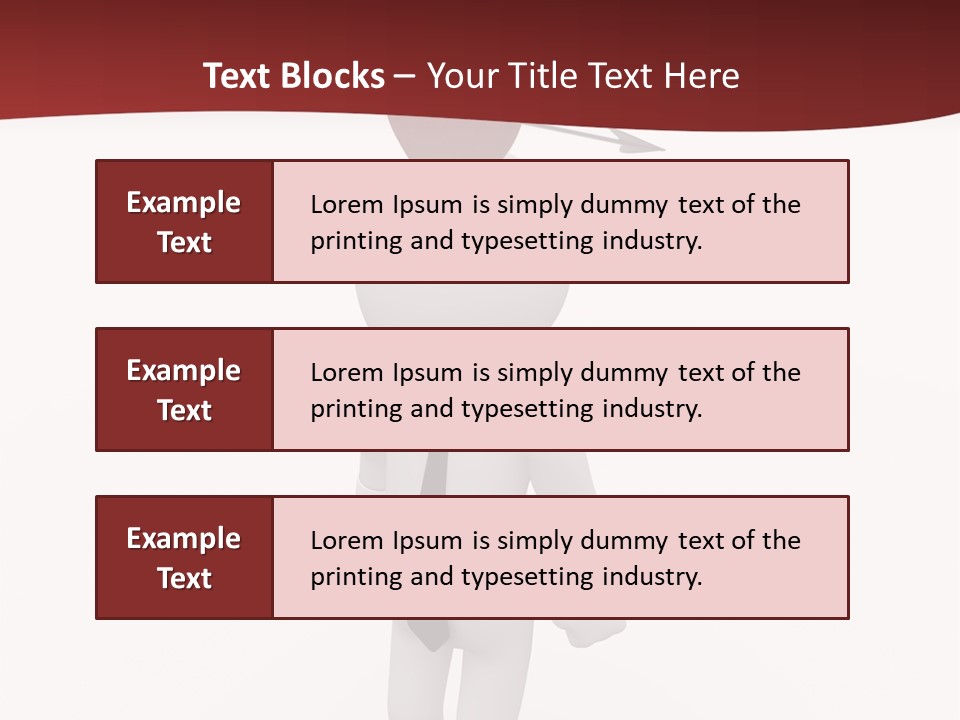 White Center Illustration PowerPoint Template