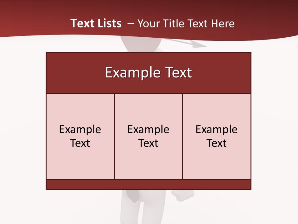 White Center Illustration PowerPoint Template
