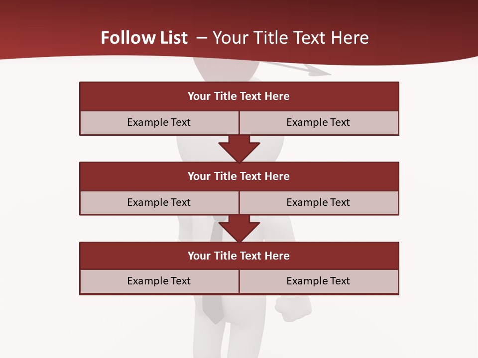White Center Illustration PowerPoint Template