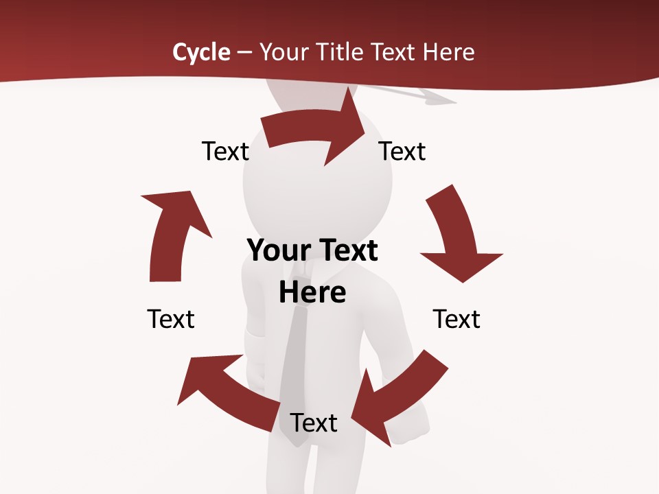 White Center Illustration PowerPoint Template