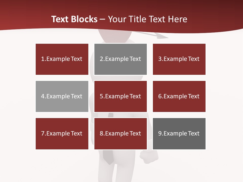 White Center Illustration PowerPoint Template