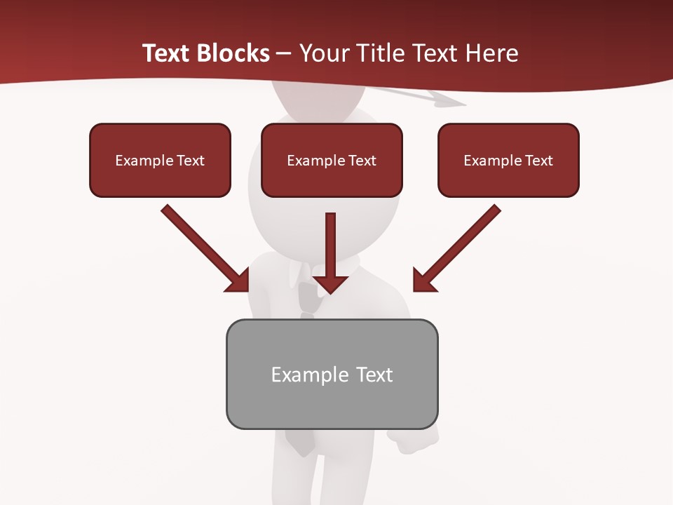 White Center Illustration PowerPoint Template