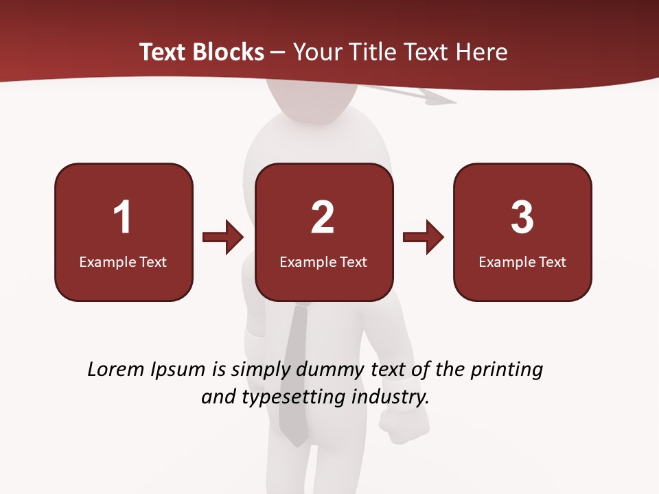 White Center Illustration PowerPoint Template