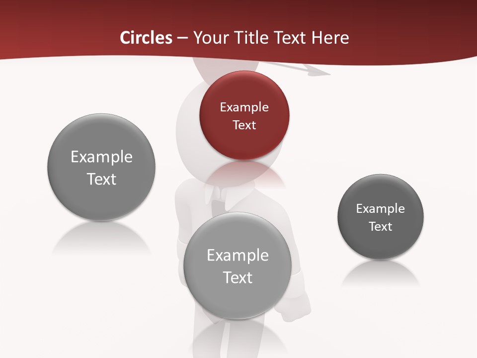 White Center Illustration PowerPoint Template