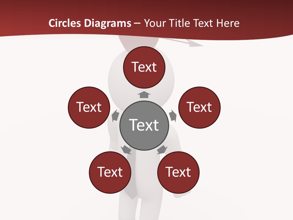 White Center Illustration PowerPoint Template