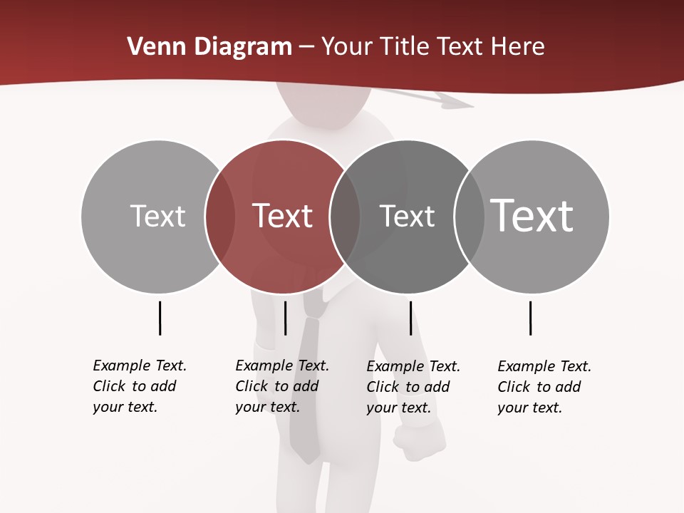 White Center Illustration PowerPoint Template