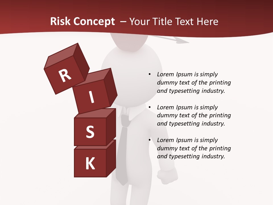 White Center Illustration PowerPoint Template