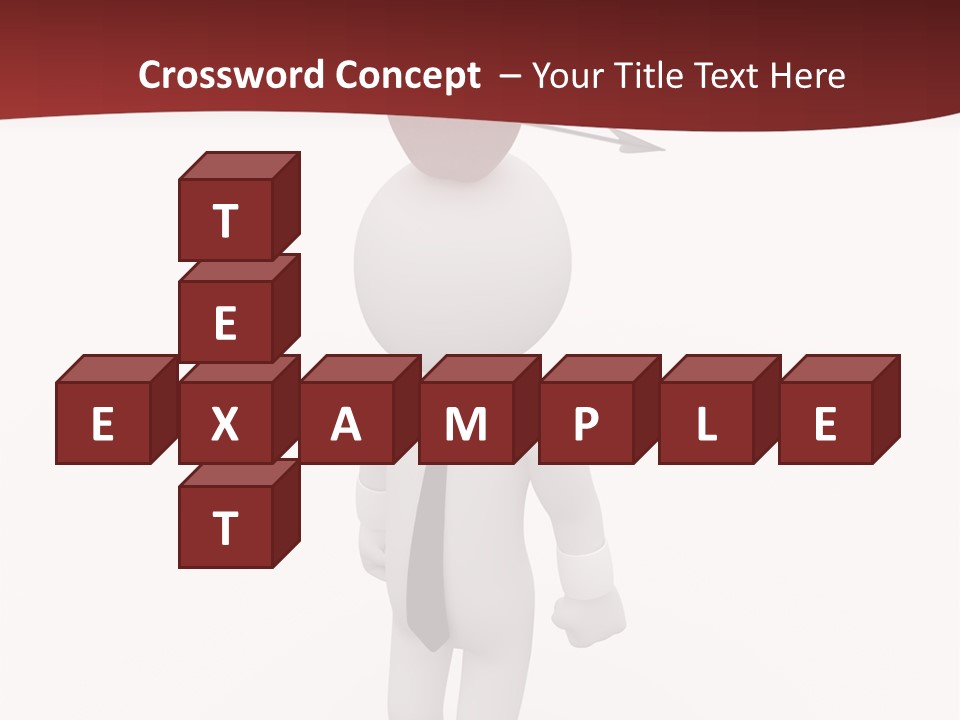 White Center Illustration PowerPoint Template