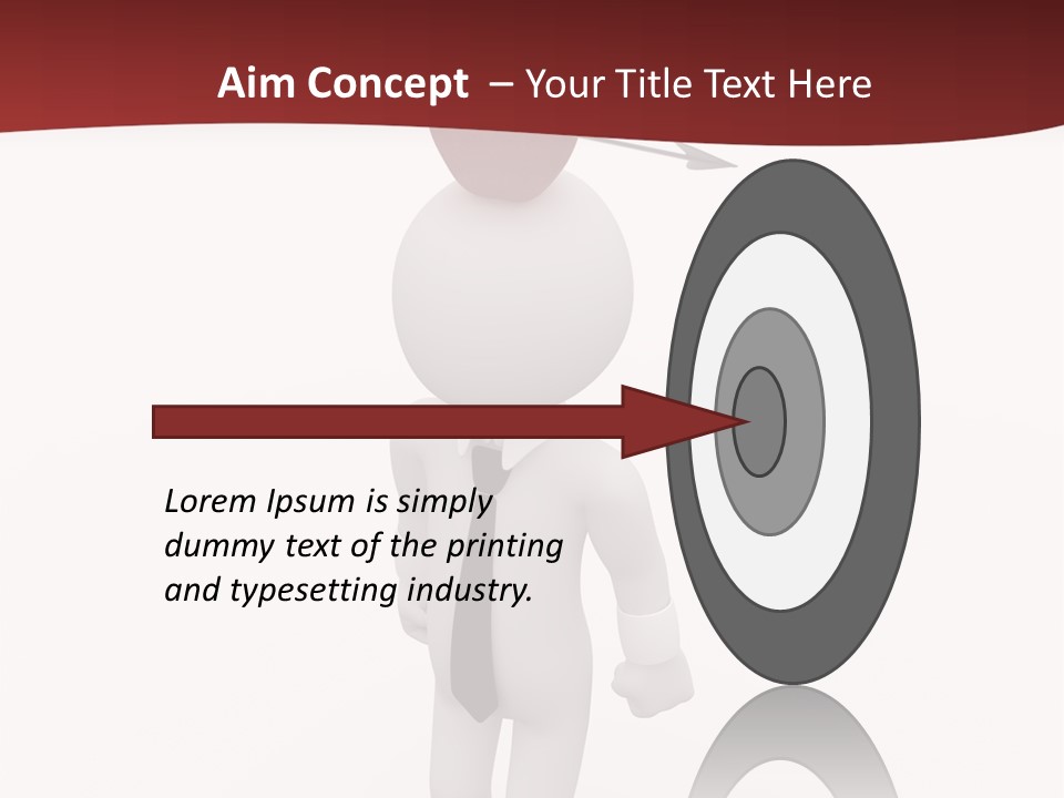 White Center Illustration PowerPoint Template