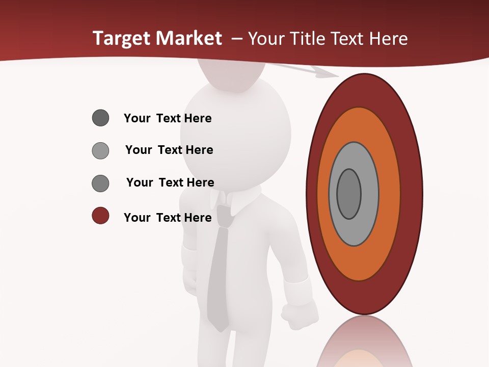 White Center Illustration PowerPoint Template