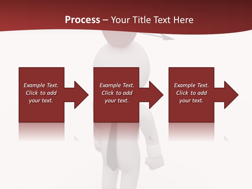 White Center Illustration PowerPoint Template