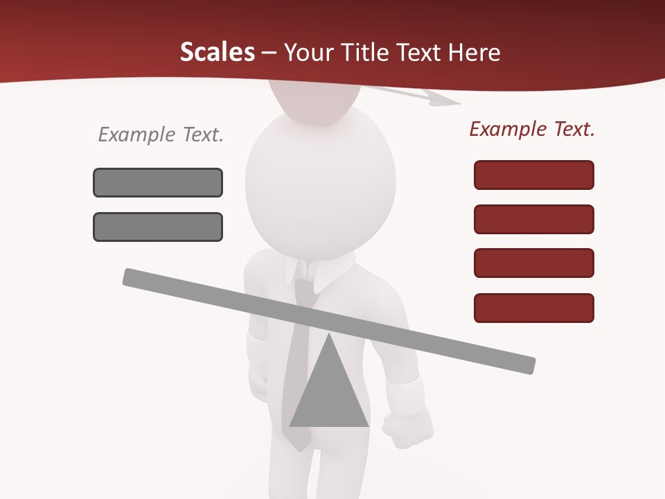 White Center Illustration PowerPoint Template