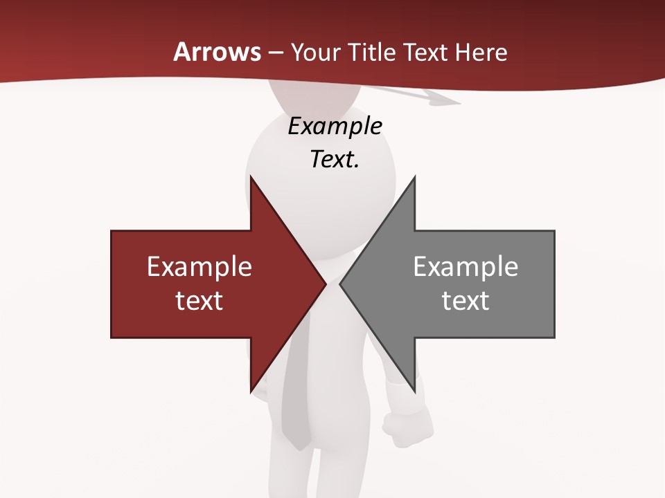 White Center Illustration PowerPoint Template