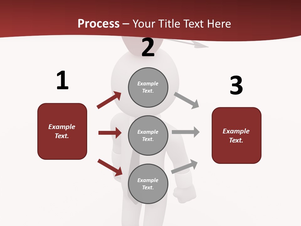 White Center Illustration PowerPoint Template