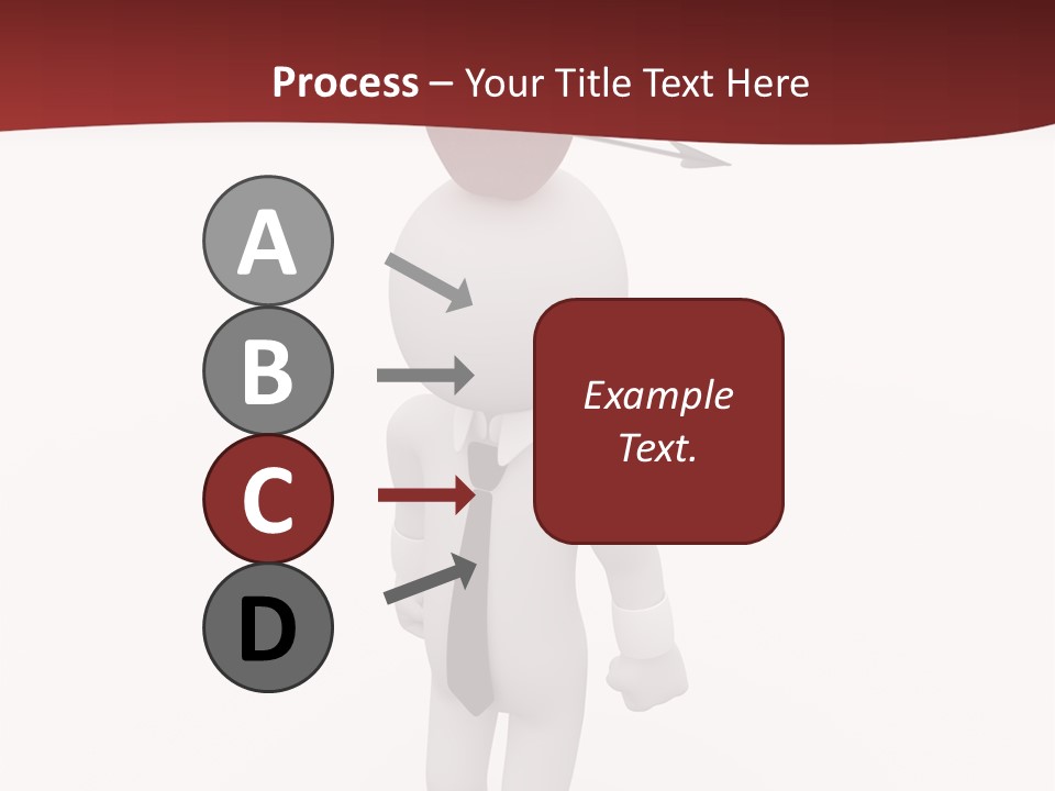 White Center Illustration PowerPoint Template
