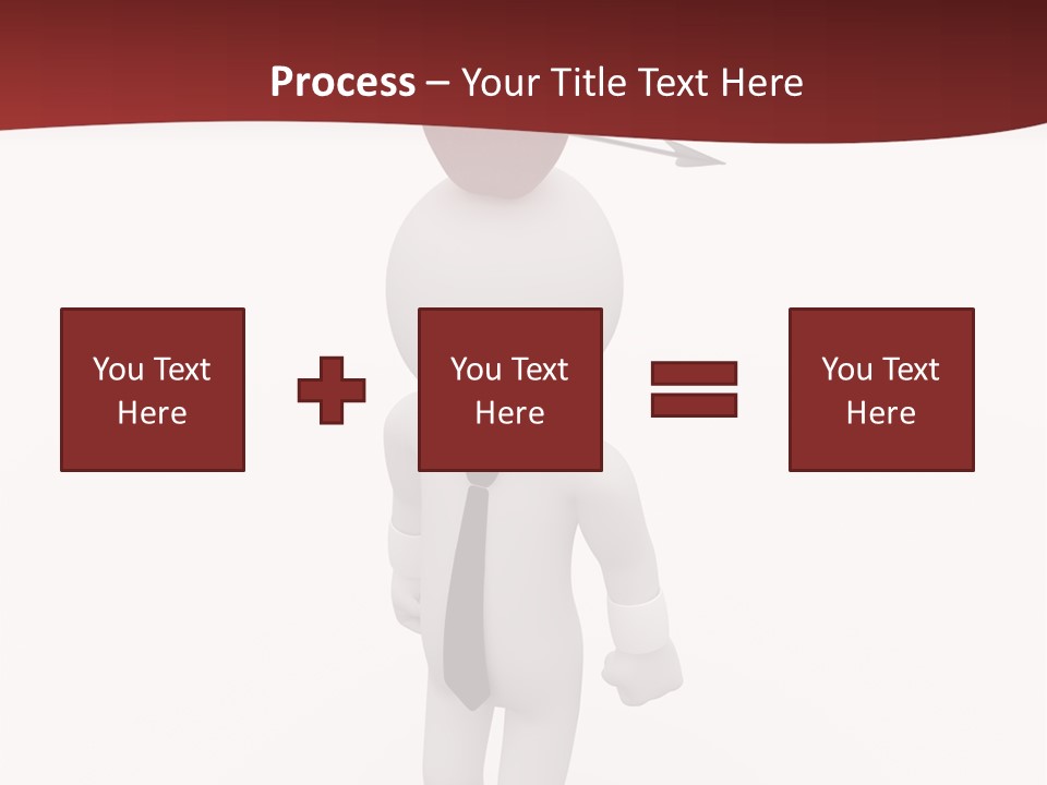 White Center Illustration PowerPoint Template