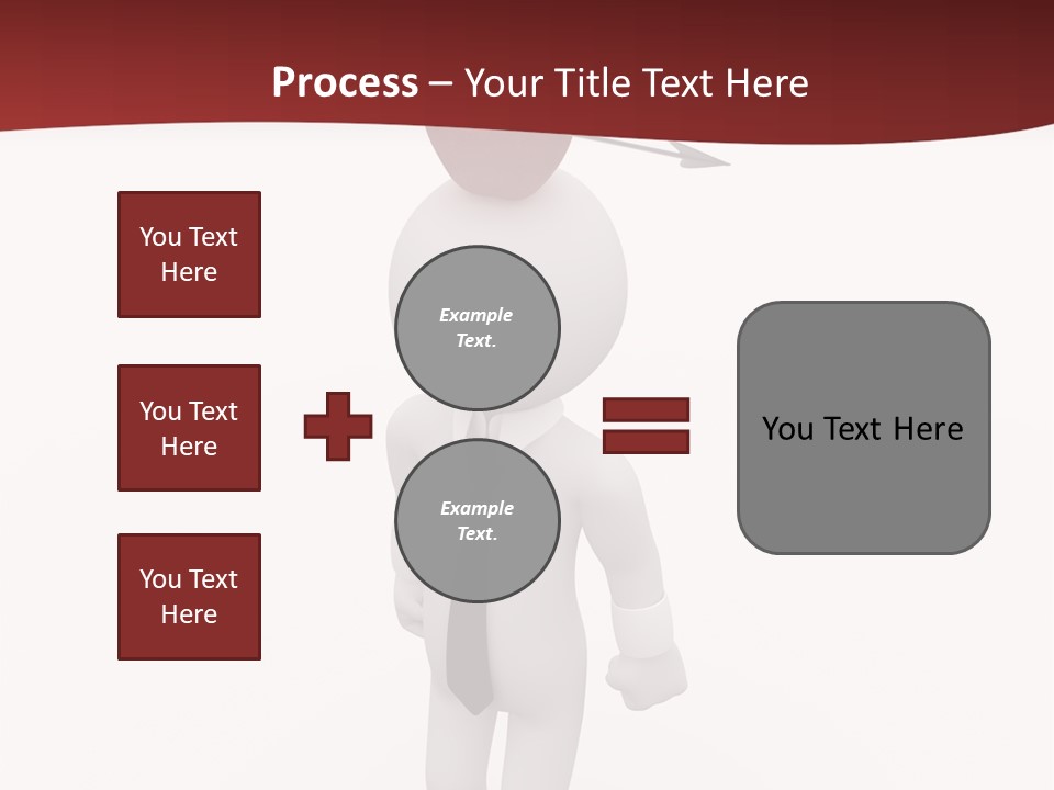 White Center Illustration PowerPoint Template