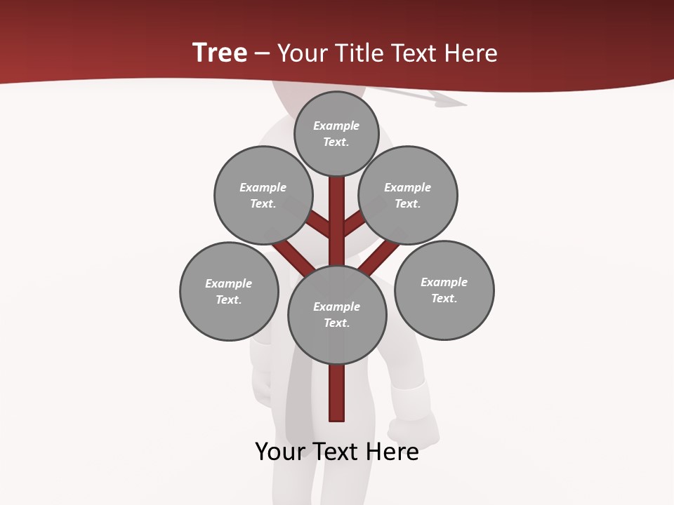 White Center Illustration PowerPoint Template